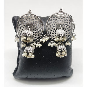 Treanding-pendientes de plata hechos a mano, con aspecto de lágrima - Product Image 2