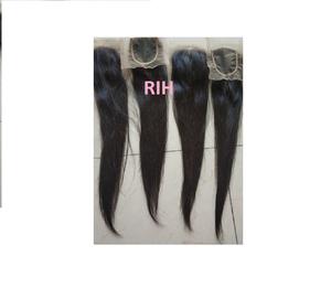 Vierge brésilienne droite plus étroite extension de cheveux humains - Product Image 1