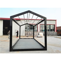 Maisons mobiles préfabriquées démontables, maisons modulaires préfabriquées, cadres de conteneurs d'expédition de 20 pieds