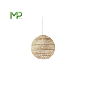 Vietnam Wholesale 100% Eco-friendly Handmade Round Woven <b>Bamboo</b> Rattan Pendant Lamp <b>Shade</b> Beautiful <b>Lighting</b> Option - Product Image 1