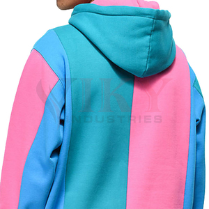 Color Block pullover Hoodie Hombres de moda Hecho a medida en venta al por mayor y calidad superior para hombres Ropa 100% Sudadera con capucha de algodón - Product Image 5