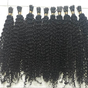 ผมอินเดียแท้แบบเวอร์จิ้น เรมี่ 100% ผมมนุษย์จากผู้บริจาคคนเดียว ทอสองชั้น ไม่ผ่านการแปรรูป เรียงเกล็ดผมอย่างดี แบบ I-Tip ผมบริเวณขมับ ไม่พันกัน - Product Image 1