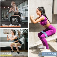 Bande élastique antidérapante pour les jambes et les fesses, bande de résistance pour le sport, le Fitness et la Gym