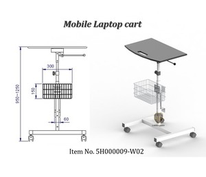 Bệnh Viện Xe Đẩy Y Tế Di Động Trạm Làm Việc Thiết Bị Y Tế Giỏ Hàng Máy Tính Xách Tay Xe Đẩy Nhà Máy Cuộn Đứng - Product Image 4