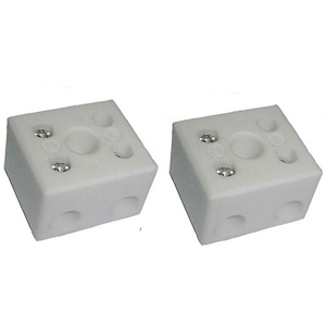 TC-652-A 65A 2-Pole High Temperature Steatite <b>Terminal</b> Block - Product Image 1