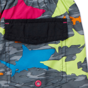 กางเกงขาสั้นผ้าฝ้ายระบายอากาศสำหรับเด็กผู้ชายกางเกงขาสั้นกลางแจ้งสีพื้นสำหรับฤดูร้อน - Product Image 2