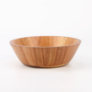ชามไม้อะคาเซียเคลือบเงาทันสมัยสำหรับตกแต่งในร่ม - Product Image 3