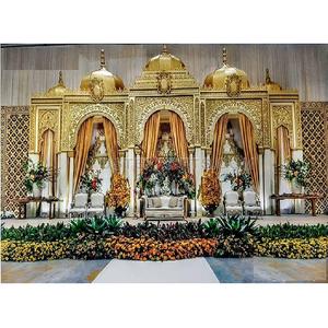 Maharaja Style Exclusive Wedding Stage Setup European Style Big Wedding Stage Indian Wedding Dom Style Stage - Product Image 1