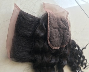 Extension de cheveux humains vierges, 22 pouces, dentelle foncée 4x4, style Loose Deep, avec closure en dentelle transparente, provenant d'un seul donneur, fournisseur indien - Product Image 6