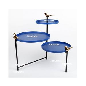 Support à gâteau en aluminium de la meilleure conception support à gâteau et à dessert de couleur noir et or à 3 niveaux avec une qualité supérieure - Product Image 6