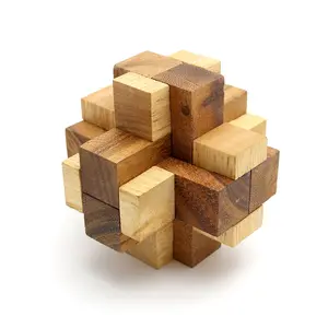 Diamante cubo (2) juego de rompecabezas de madera regalos y cerebro rompecabezas para marido guay regalos y a los adultos desafío y educación