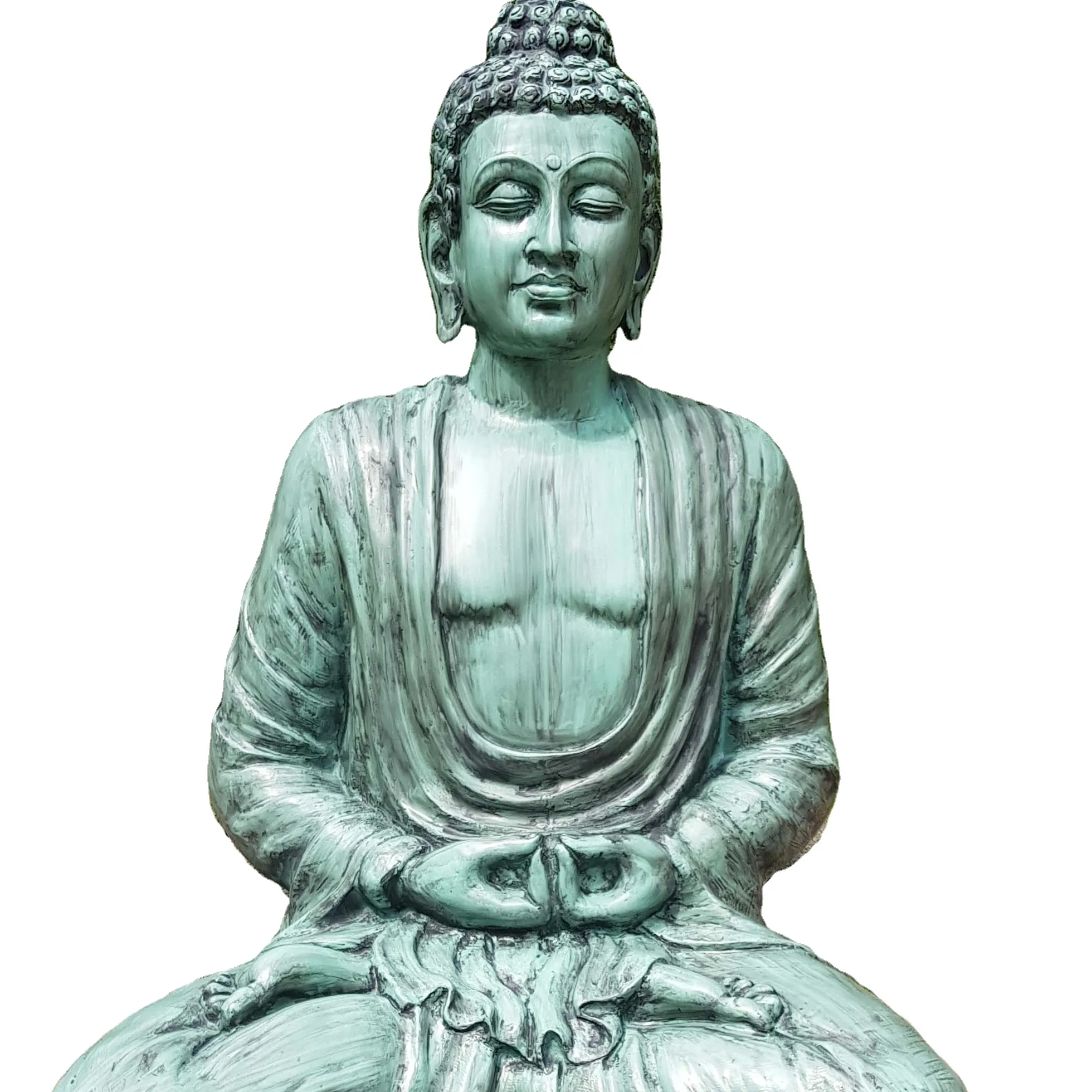 Fiber hafif meditasyon buda heykeli ev heykel dini dekorasyon reçine hindistan kırılmaz budizm; 41826 KNT
