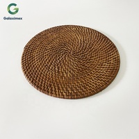 Assiette de Présentation en Rotin Écologique Nouvelle Conception, Meilleures Ventes, Gravure Personnalisée, Tailles sur Mesure, Origine Vietnam D30/D35/D40 cm Galaximex