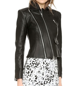 Veste de motard de Moto, nouveau Design classique 2020 peau d'agneau noir, unisexe, toutes les couleurs - Product Image 2