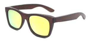 Unisexe carré polarisé véritable Lunettes de Soleil en Bambou Miroir Ton léger Lunettes légères Flottant - Product Image 4