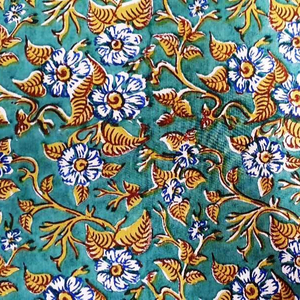 Tissu 100% coton imprimé à la main pour sac, couture, Textile de maison, Voile tissé ISO inde, dernière conception - Product Image 2