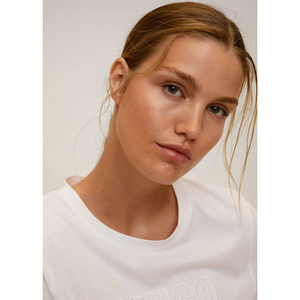 Camiseta personalizada para mujer, de manga corta, con impresión digital personalizada, 100% algodón premium. - Product Image 4