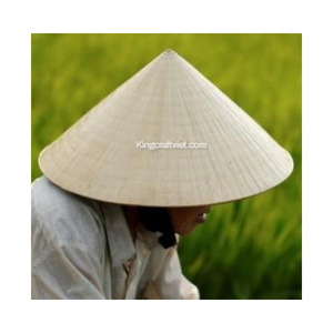 Chapeau traditionnel vietnamien chapeau de paille conique en feuille de palmier en bambou chapeau de soleil asiatique pour la décoration fabriqué par Vietnam FBA Amazon - Product Image 1