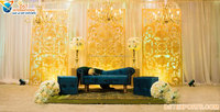 Décoration de scène de mariage 3D tendance pour réception de mariage, cadre de scène moderne, panneaux 3D pour mariage en Australie