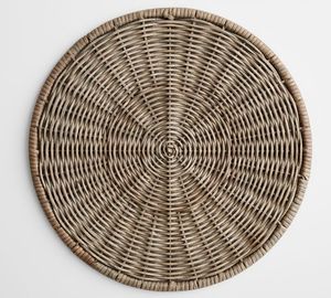 Cheapest Modern <b>Yellow</b> Handwoven Rattan <b>Placemats</b> Country Style Loose Weave Charger Plates Rattan - Product Image 3