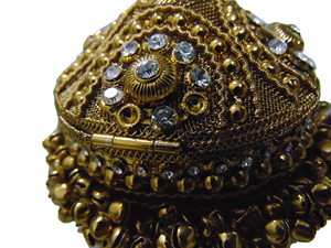 Sac à main en maille métallique pour femmes en gros personnalisé, pochette de soirée, chaîne dorée, fleur légère, logo artisanal personnalisé, style motif, dame - Product Image 4