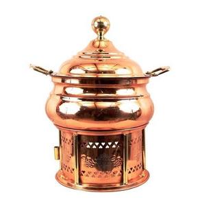 Premium Quality <b>Copper</b> Serving Chafing Dish With Brass Stand For Hotel <b>Accessories</b> Top Selling Chafing Dish - Product Image 2