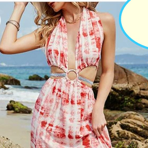 Robe de soirée longue Maxi Sexy pour femme, tenue de plage, de haute qualité, décontractée, été - Product Image 1