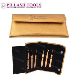 Funda dorada de cuero PU para 6 pinzas, protección de las pinzas con herramientas de PH - Product Image 6