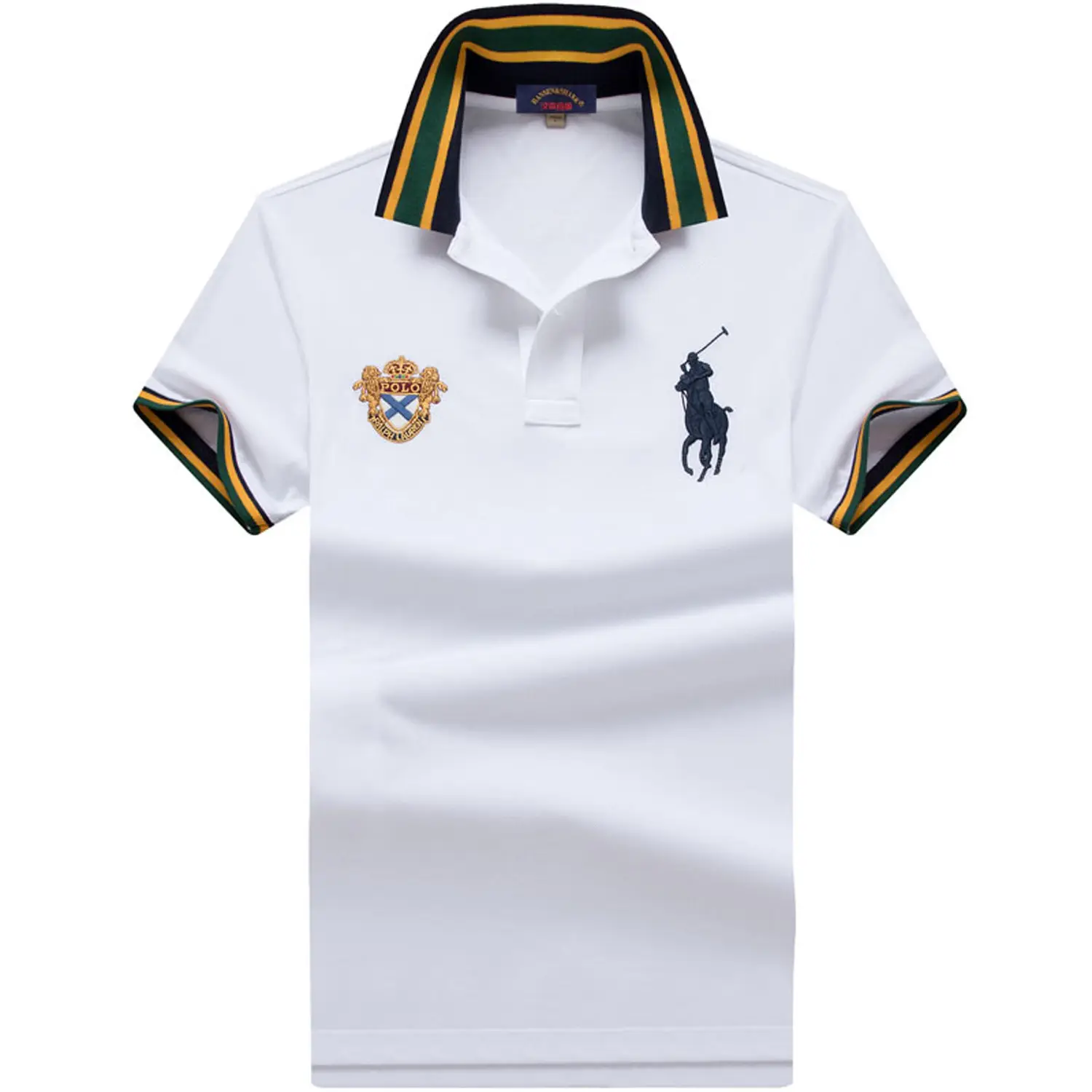 Camiseta polo de manga curta masculina, confortável, personalizada, esportiva