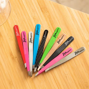 Grandes productions de qualité Pince à épiler pour la beauté des sourcils Pointe inclinée/pointue/plate Acier inoxydable multicolore - Product Image 2