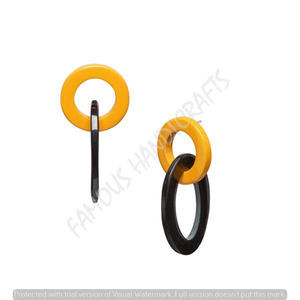 Boucle d'oreille en résine pour filles boucle d'oreille traditionnelle fantaisie en résine - Product Image 6