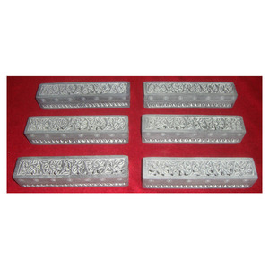 Gray Soapstone Hand Carving Design Long Shape Boxes - Product Image 1