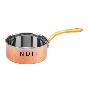 Wok de Cobre Puro Sólido de Alta Calidad para Cocinar, Uso en Cocina y Catering, Compatible con Cocina de Inducción, Sartén con Mango Decorativo - Product Image 4