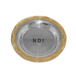 Placa de cargador de Metal para servidor de alimentos para el hogar, restaurante, vajilla, uso de Catering, placa de cargador de acero inoxidable para servir - Product Image 1