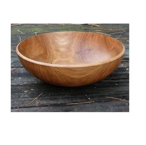 Wholesale Acacia Wooden Salad Bowl Antique Natural Salad Bowl for <b>Dinnerware</b> Salad Hands Server Hot Product - Product Image 5