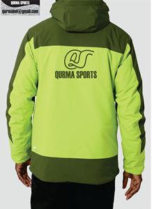 Chaqueta cortavientos con cremallera para hombre personalizada para invierno transpirable e impermeable con tejido de piel de oveja procesado - Product Image 6