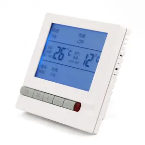 Fan Coil Digital Air Conditioning Thermostat With Option To Remote Control Function Available