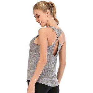 Débardeurs pour femmes PIHA SPORTS, prix d'usine, sur mesure, super doux, pour la gym, le yoga, le fitness, séchage rapide, écologiques, en polyester/coton - Product Image 3