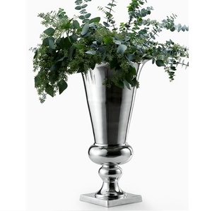 Jarrón de flores de Metal hecho a mano simple de calidad Premium, maceta clásica de lujo, ocasión decorativa, jarrón de suelo al por mayor - Product Image 1