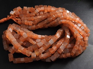 Cuentas Sueltas de Piedra Lunar Melocotón de Primera Calidad, Hechas a Mano, 100% Naturales, Color Naranja, 5mm, Certificadas, Venta al Por Mayor - Product Image 2