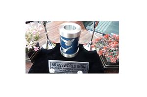 WOOD LOG BRASS CREMATION CANDLE LIGHT CREMATION <b>URN</b> FUNERAL SUPPLIES BRASSWORLD INDIA - Product Image 5