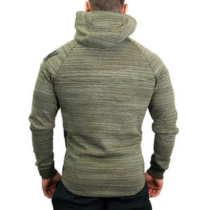 Venta al por mayor logotipo personalizado para hombre negro moda manga larga en blanco pulóver algodón Sudadera con capucha cantidad de impresión OEM personalizado - Product Image 4