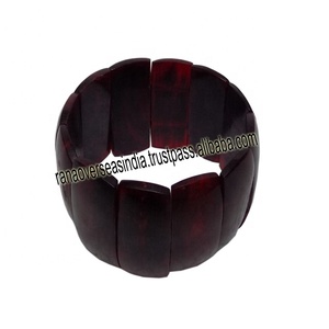 Brazaletes Circulares de Cuerno Hechos a Mano, Duraderos y Elegantes para Mujeres y Niñas, Brazalete de Colores Vibrantes para Fiestas y Uso Diario - Product Image 1