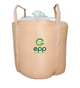 Mesh Stofdicht 1 Ton Bulk Bag 1m3 Super Zakken Voor Meststof Zand Zout Poeder 90X90X120Cm geweven Polypropyleen Fibc Tassen