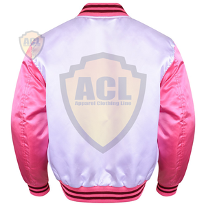 วาร์ซิตี้แจ็คเก็ตผ้าซาติน,น้ำหนักเบามีโลโก้สามารถใส่ได้ทั้งชายและหญิง - Product Image 3