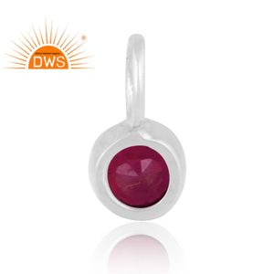 จี้เงินแท้ประดับทับทิมธรรมชาติ รุ่นล่าสุดปี 2026 สำหรับผู้หญิง จากผู้ผลิตเครื่องประดับ - Product Image 3