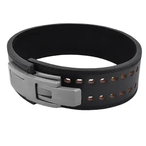 Cinturones de palanca de levantamiento de pesas para hombre, alta calidad, para gimnasio, Fitness, cinturón de fuerza de cuero PU - Product Image 1