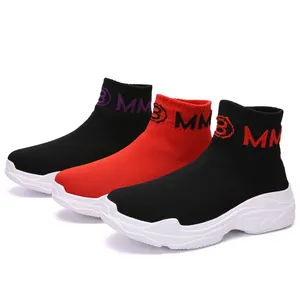 Hot Sale hochwertige Frühling Big Size atmungsaktive Mädchen Mode Socken Turnschuhe Frau Casual Socken Schuhe Damen Walking Socken Stiefel