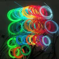 Lumière LED flexible de bande lumineuse de câble métallique d'EL de néon pour la décoration de voitures