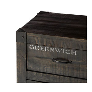 Muebles de bodega de granja, nuevo estilo, superficie de madera de Mango macizo, armarios para sala de estar, 3 cajones de almacenamiento, 2 cajas de almacenamiento para el hogar - Product Image 5